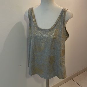 Bailabdo Gray & Gold Top, Size 3